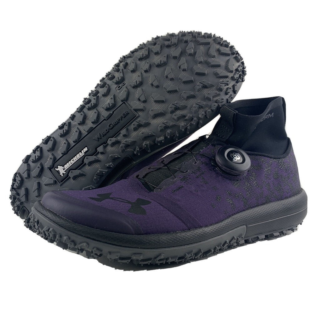 Under Armour Shoes Womens Size 7 Speedtire Ascent BOA‎ Closure Premier Purple